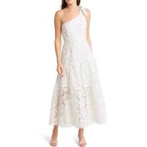 Lost + Wander Madonna Lily Lace One-Shoulder Dress S